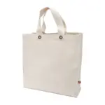 KALKUTTA – Canvas tas met bodem- en zijvouw, voorzien van metalen oogjes, ecru