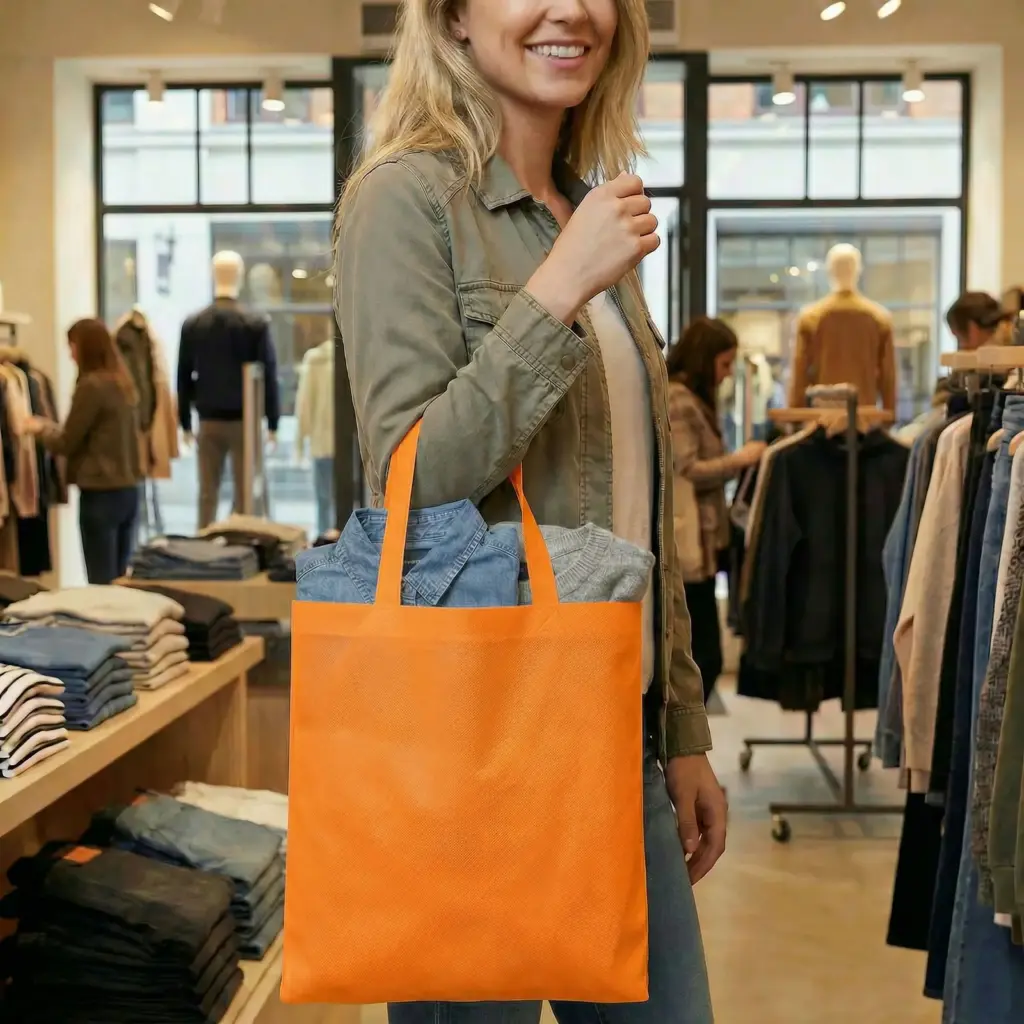 WIEN – Tragetasche mit kurzen Henkeln – orange