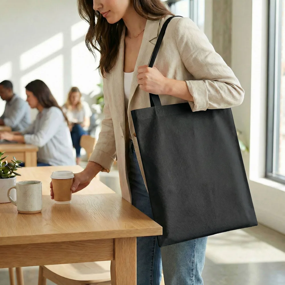 MUNICH Shopper met lange handvatten productfoto 31 - Hidalgo-werbeartikel MUNICH – Shopper met lange handvatten — productfoto 31