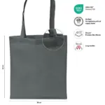 MUNICH – Tote bag with long handles – anthracite