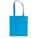 MUNICH Shopper met lange handvatten cyan blauw - Hidalgo-werbeartikel MUNICH – Shopper met lange handvatten, cyan blauw
