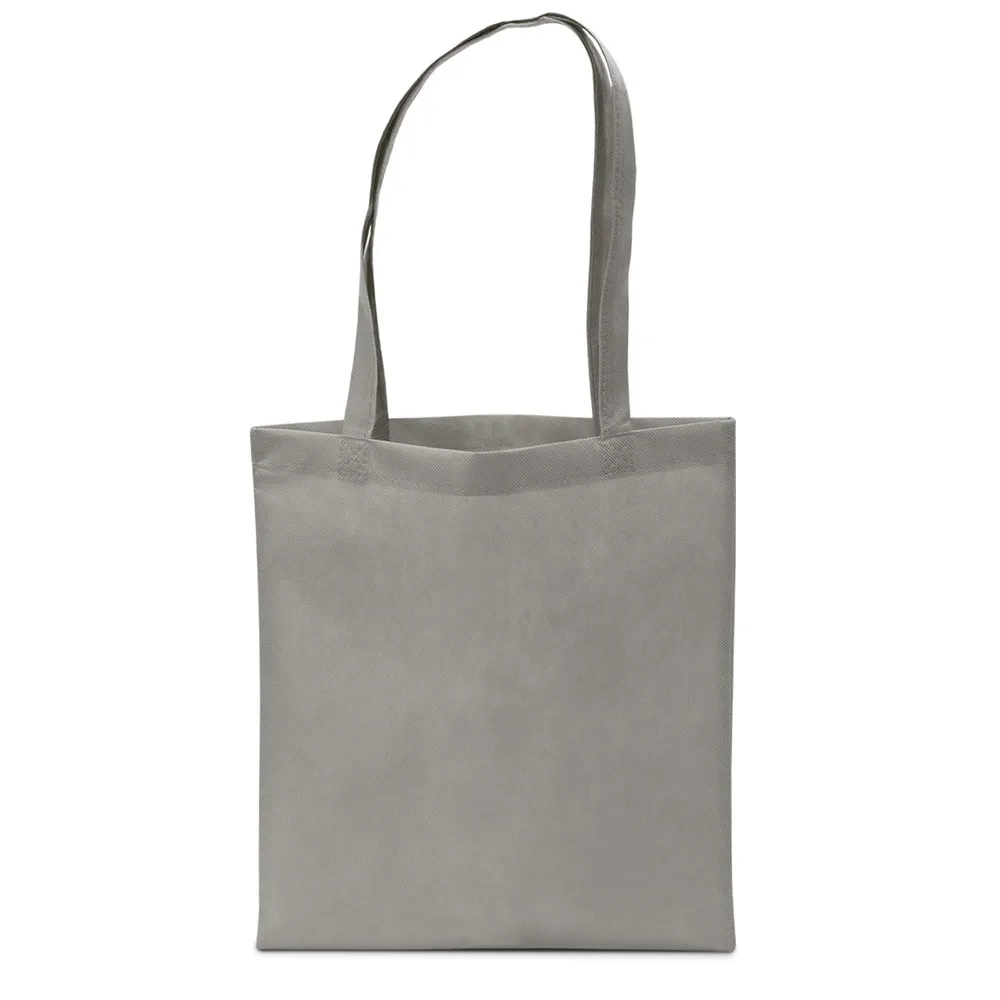 MUNICH Shopper met lange handvatten grijs - Hidalgo-werbeartikel MUNICH – Shopper met lange handvatten, grijs