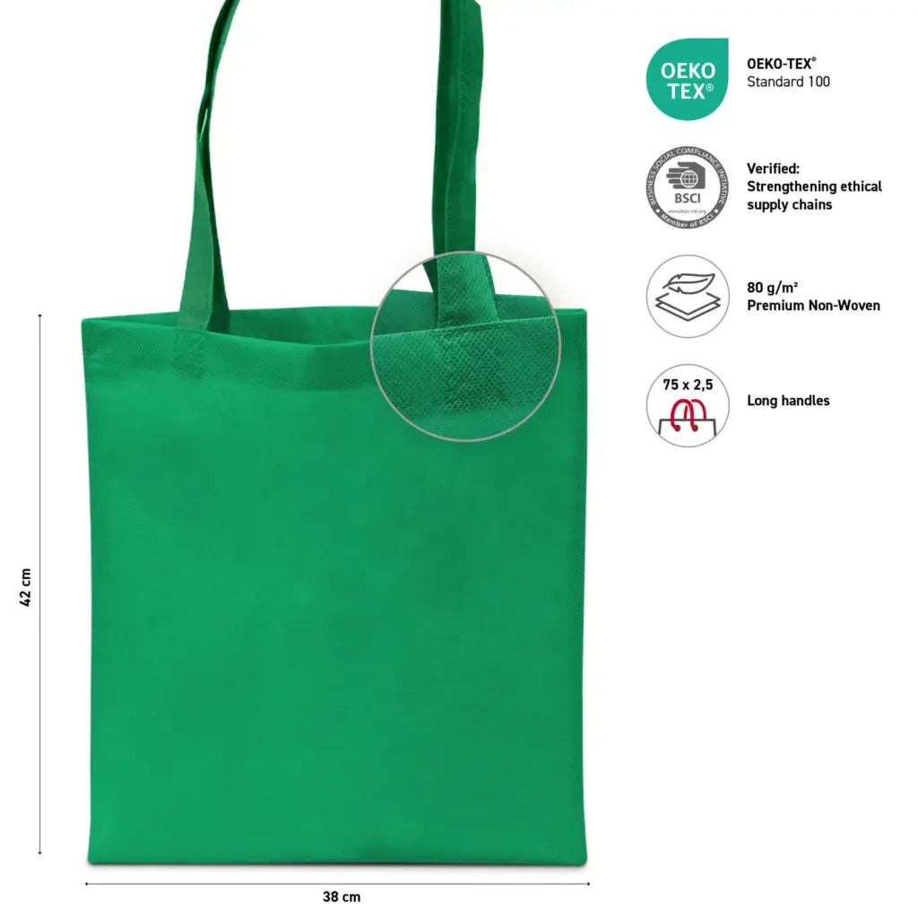 MUNICH – Tote bag with long handles – green