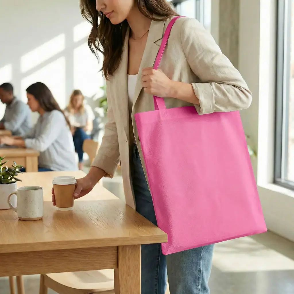 MUNICH – Tote bag with long handles – magenta