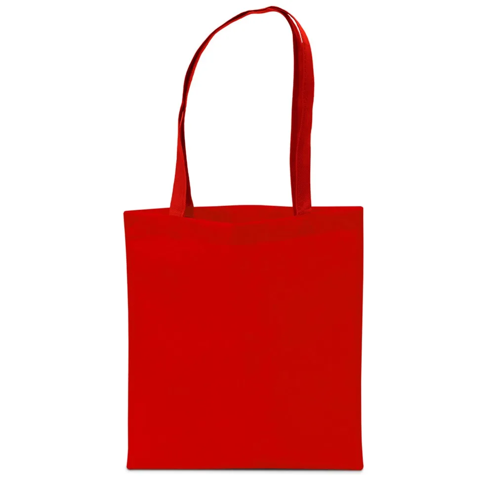MUNICH Shopper met lange handvatten rood - Hidalgo-werbeartikel MUNICH – Shopper met lange handvatten, rood