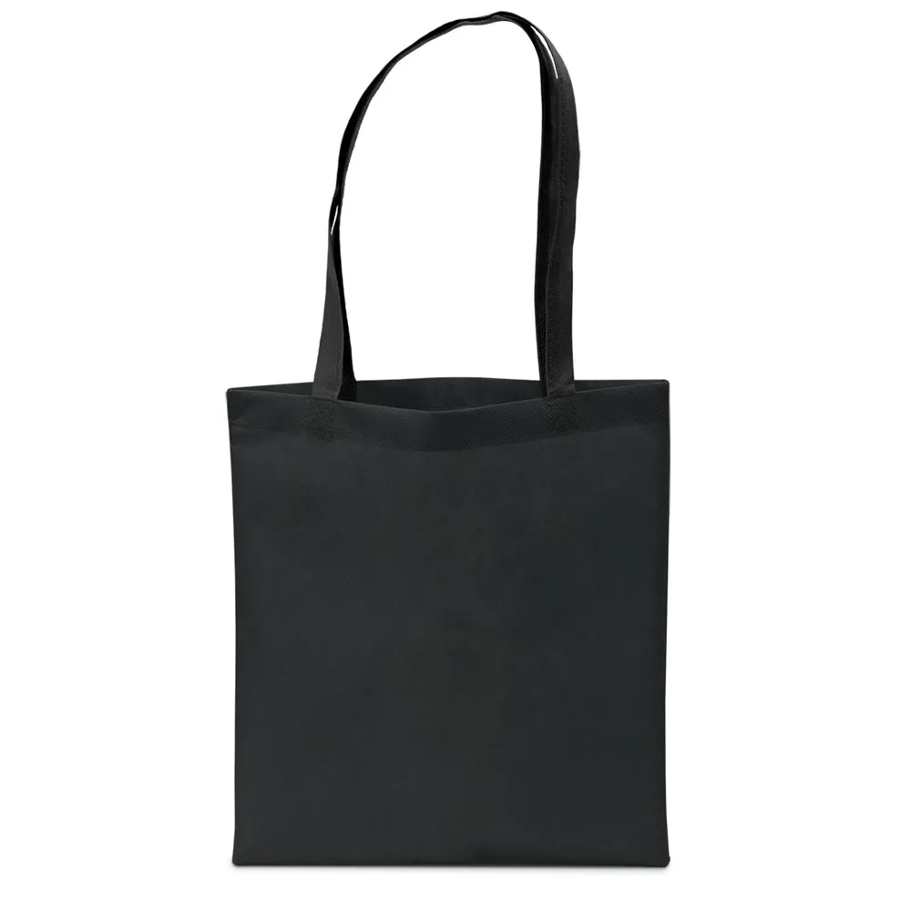 MUNICH Shopper met lange handvatten zwart - Hidalgo-werbeartikel MUNICH – Shopper met lange handvatten, zwart