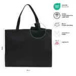 ZURICH Grote shopper met lange handvatten productfoto 10 - Hidalgo-werbeartikel ZURICH – Grote shopper met lange handvatten — productfoto 10