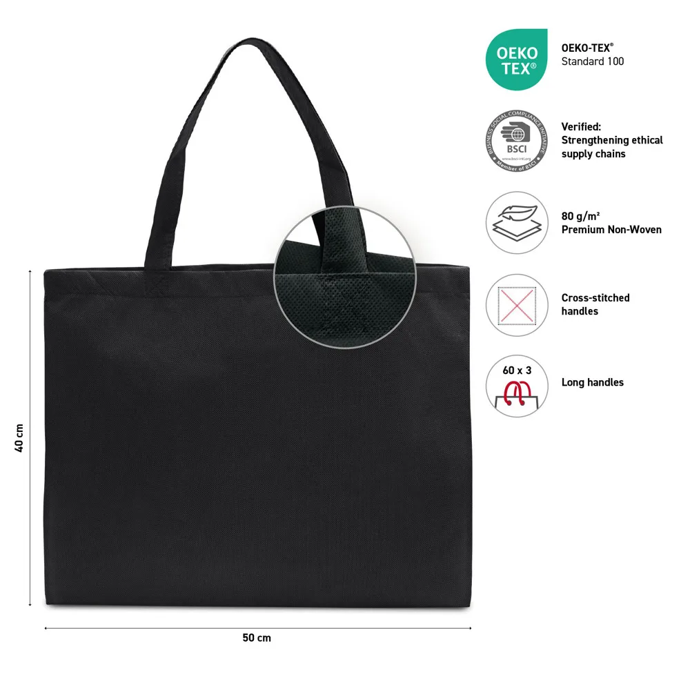 ZURICH Grote shopper met lange handvatten productfoto 10 - Hidalgo-werbeartikel ZURICH – Grote shopper met lange handvatten — productfoto 10