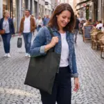 ZURICH – Grote shopper met lange handvatten — productfoto 20