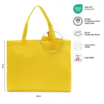 ZURICH – Grote shopper met lange handvatten – geel