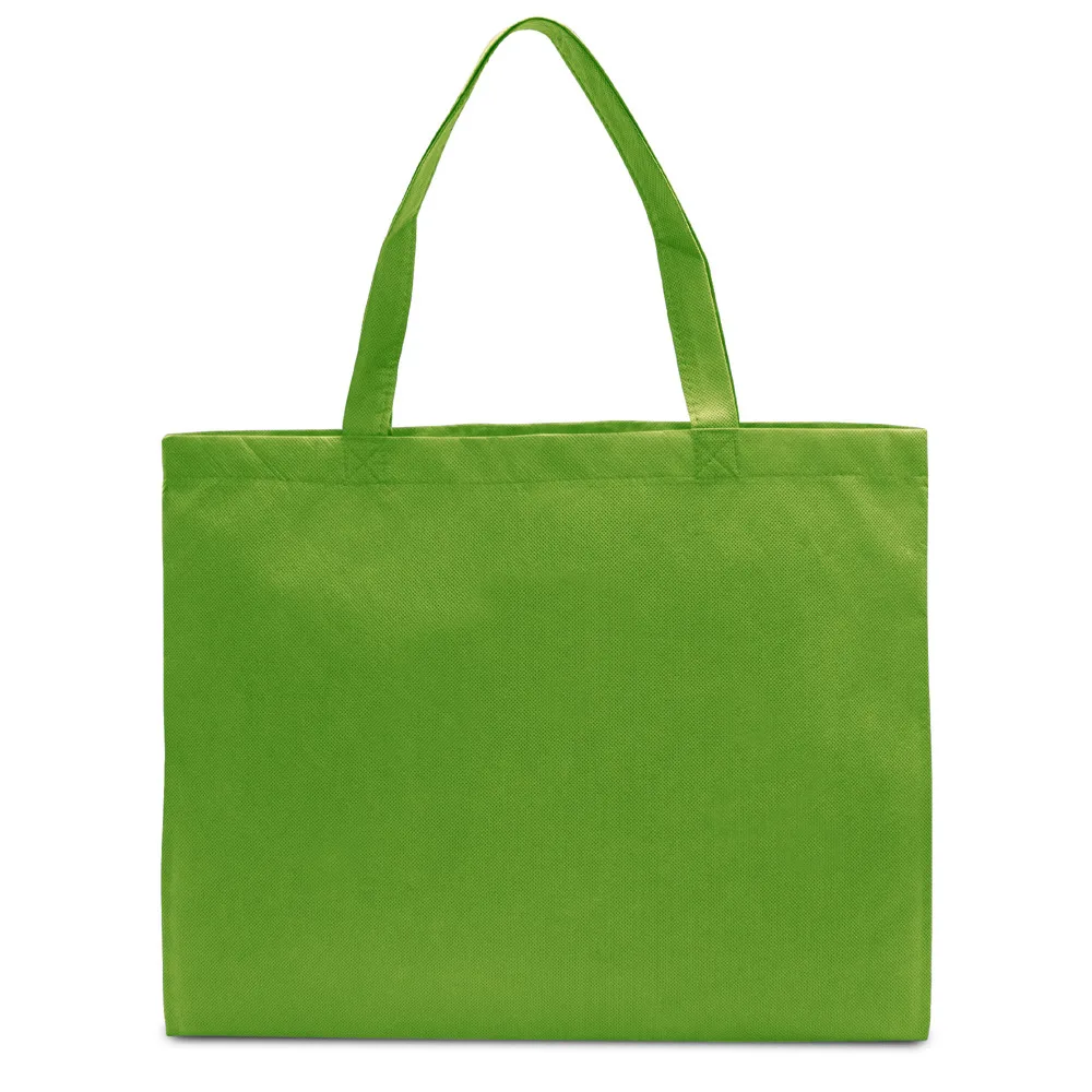 ZURICH Grote shopper met lange handvatten lichtgroen - Hidalgo-werbeartikel ZURICH – Grote shopper met lange handvatten, lichtgroen