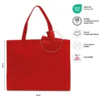 ZURICH – Grote shopper met lange handvatten – rood