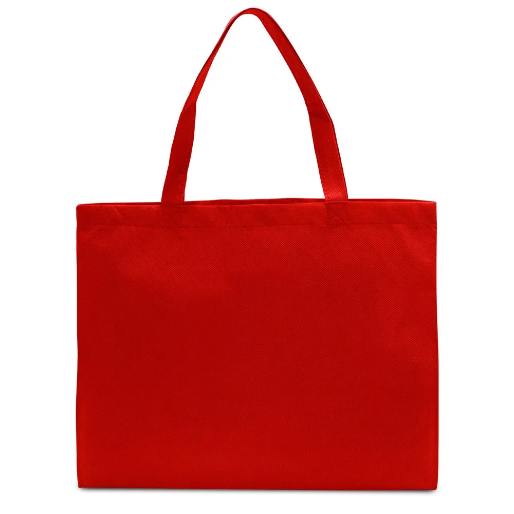 ZURICH Grote shopper met lange handvatten rood - Hidalgo-werbeartikel ZURICH – Grote shopper met lange handvatten, rood