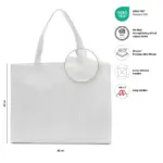 ZURICH – Grote shopper met lange handvatten – wit