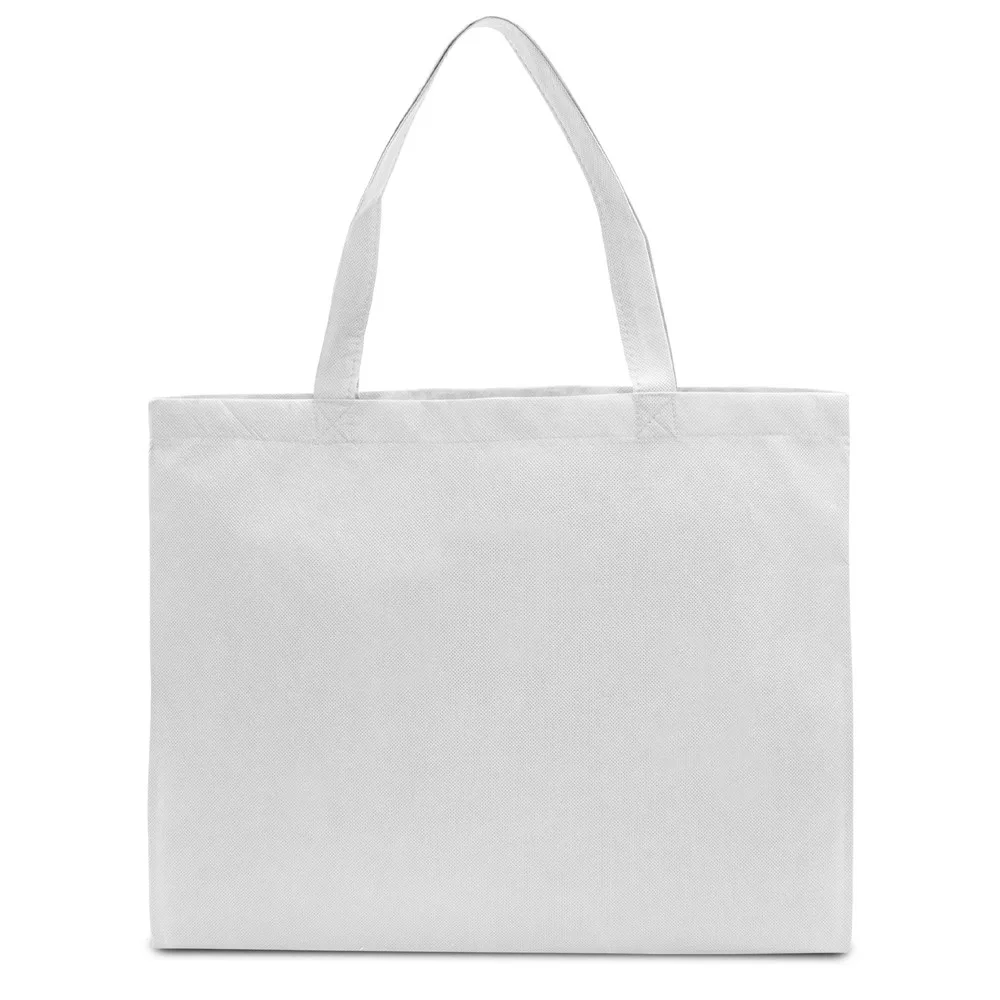 ZURICH Grote shopper met lange handvatten wit - Hidalgo-werbeartikel ZURICH – Grote shopper met lange handvatten, wit