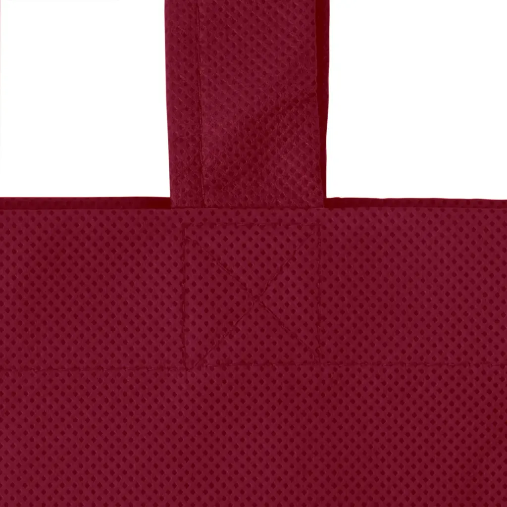 LISBOA – Tote bag with bottom and side fold – bordeaux