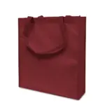 LISBOA – Shopper met bodem- en zijvouw, bordeaux
