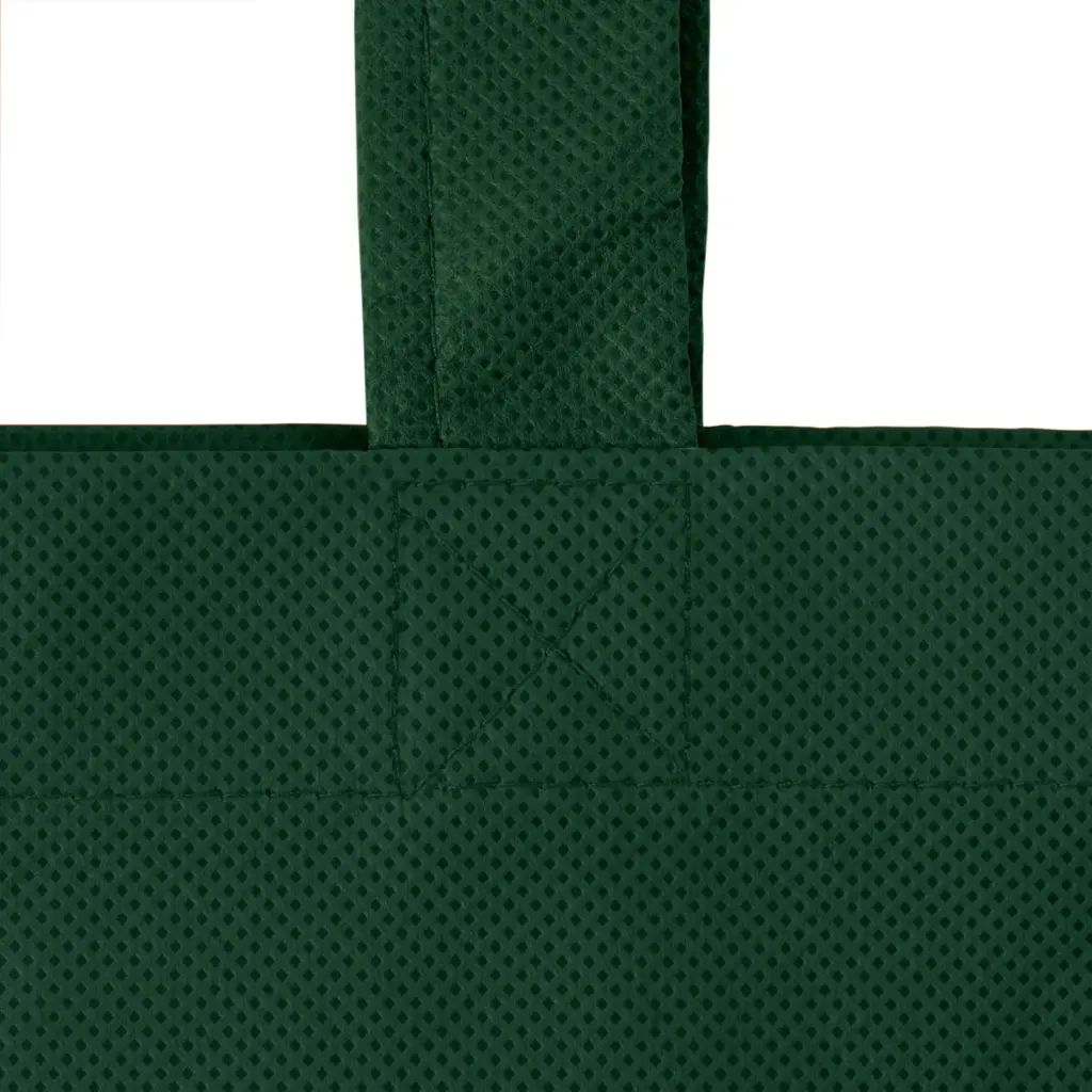 LISBOA – Tote bag with bottom and side fold – dark green