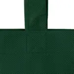 LISBOA – Tote bag with bottom and side fold – dark green