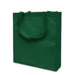 LISBOA – Shopper met bodem- en zijvouw, donkergroen