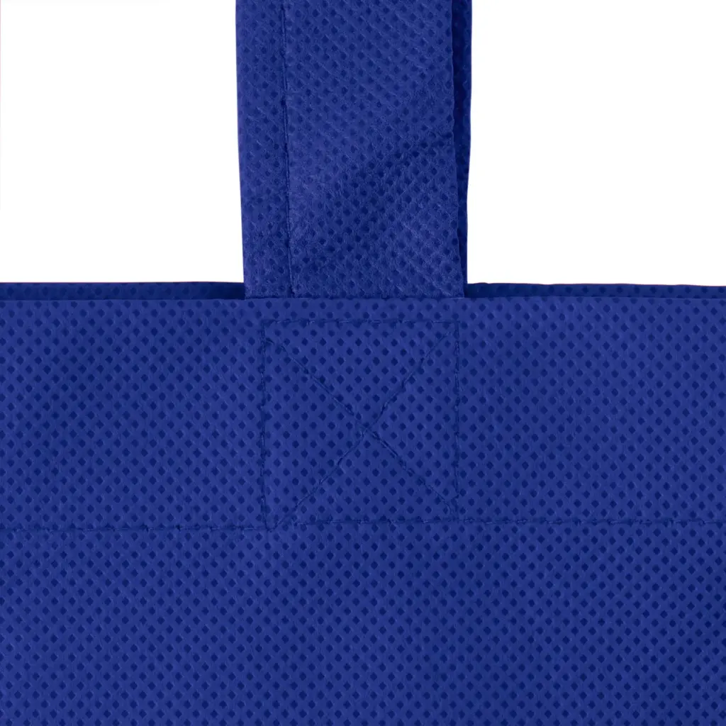 LISBOA – Tote bag with bottom and side fold – royal blue