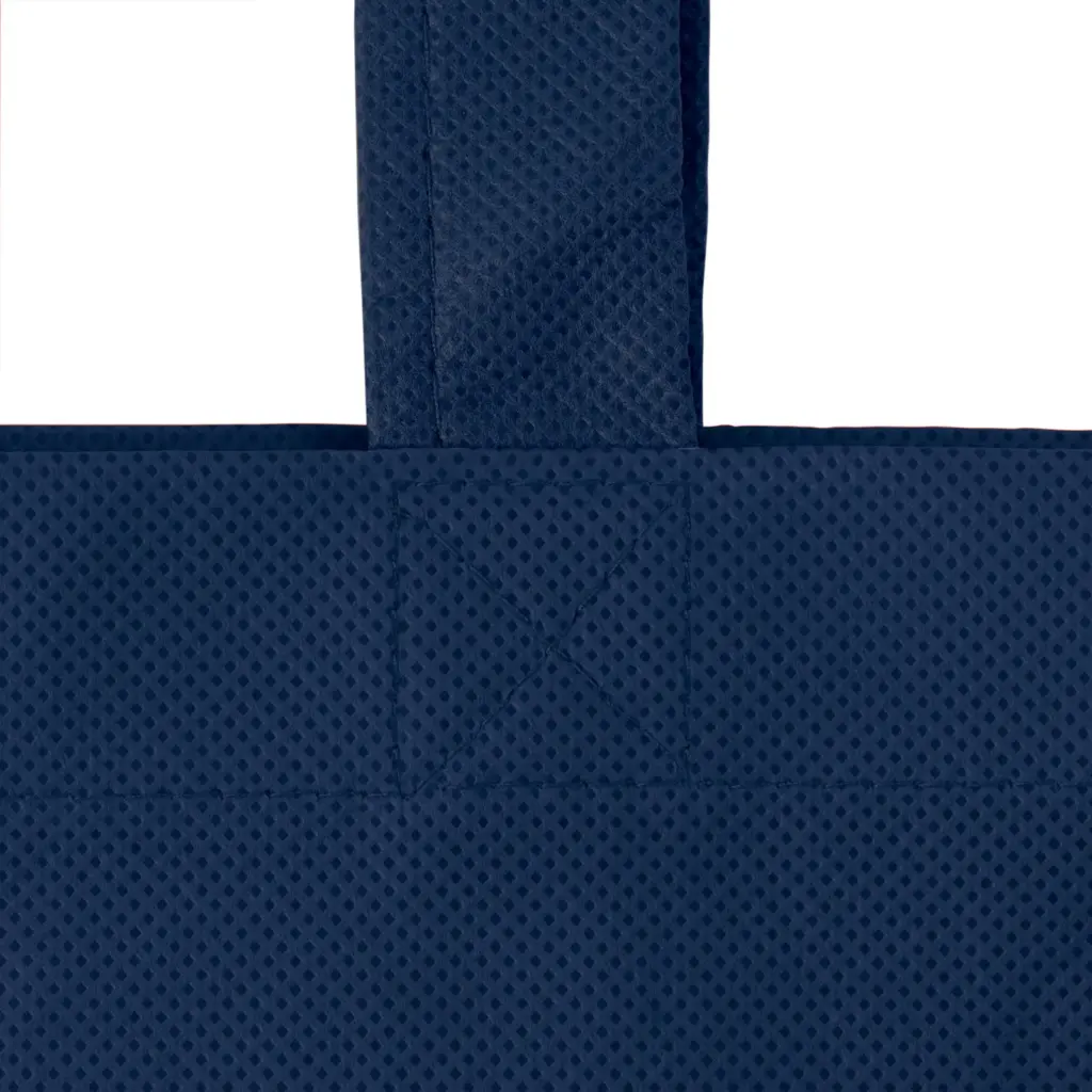 LISBOA – Tote bag with bottom and side fold – marine