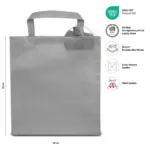 PRAG – Small tote bag with short handles – grey