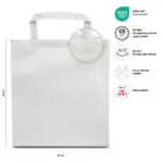 PRAG – Small tote bag with short handles – white