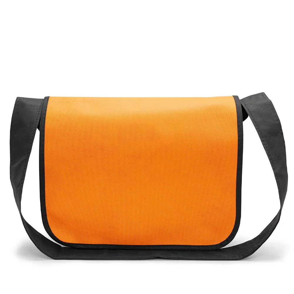 Messenger Bag College bedrucken reißfest Vlies groß