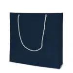 MILANO – Shopper met zilveren koordhandvatten, donkerblauw