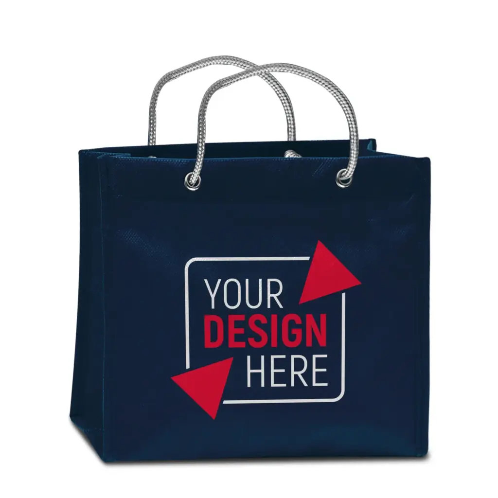 LONDON – Small boutique bag with carrying cords – dark blue