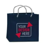 LONDON – Small boutique bag with carrying cords – dark blue