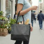 ROMA – Shopper met bodem- en zijvouwen — productfoto 7