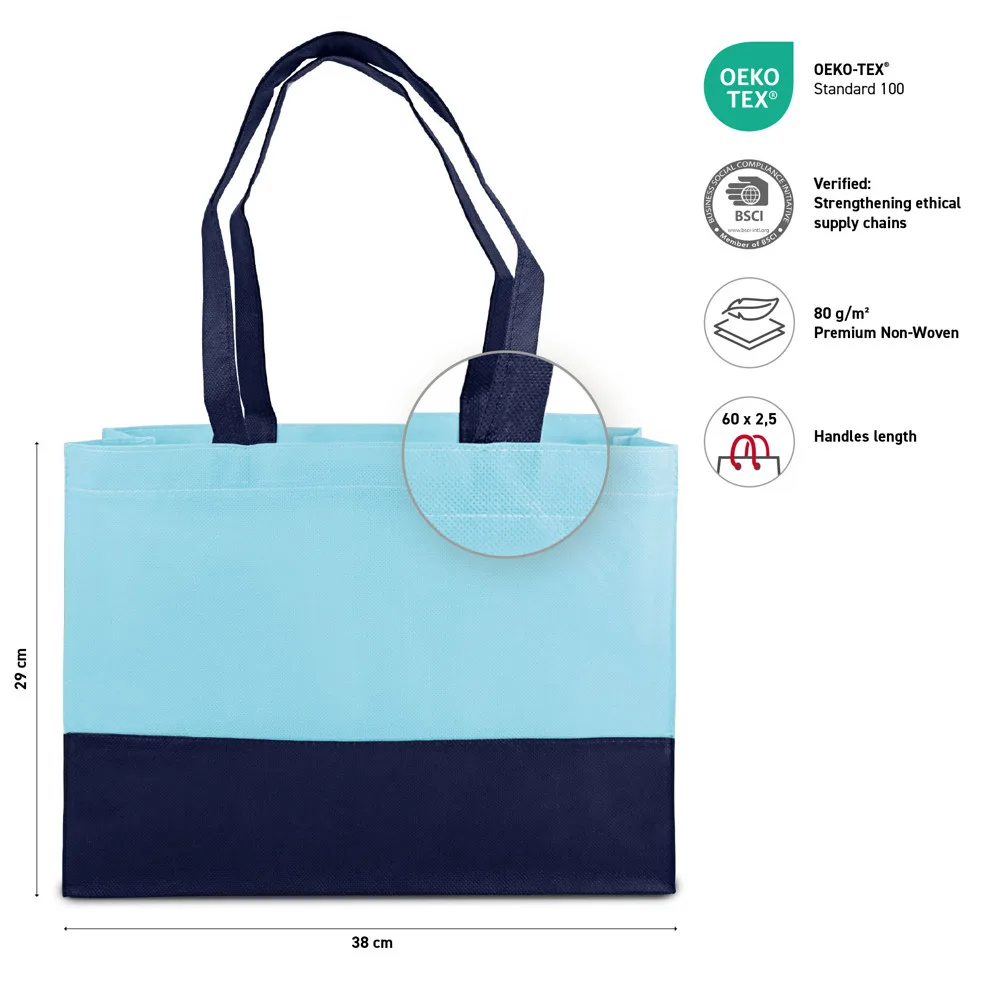 Custom Printed Roma Non Woven Shopper Bottom Gusset Medium — product photo 30
