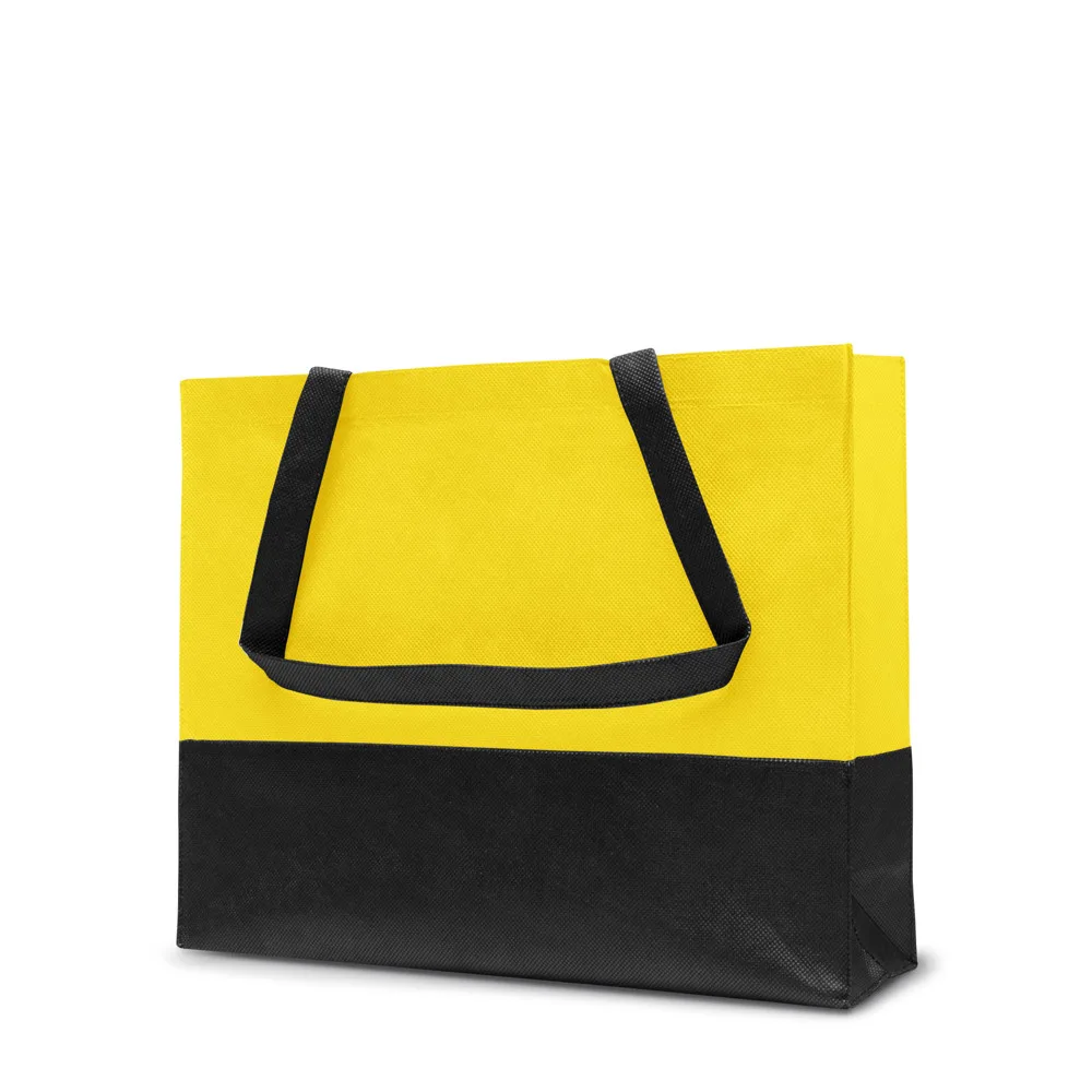 Custom Printed Roma Non Woven Shopper Bottom Gusset Medium