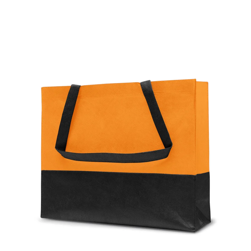 Custom Printed Roma Non Woven Shopper Bottom Gusset Medium