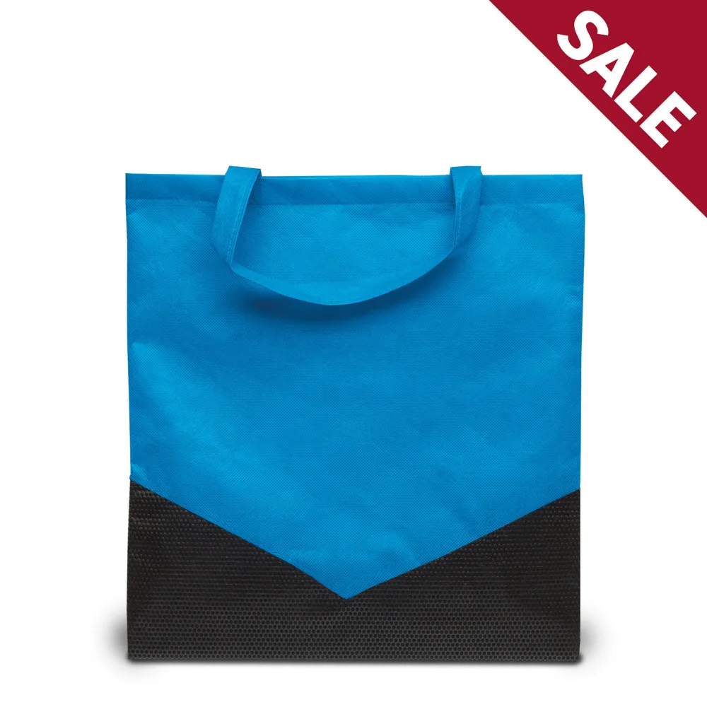 ESPOO Shopper met korte hengsels hemelsblauwzwart - Hidalgo-werbeartikel ESPOO – Shopper met korte hengsels, hemelsblauw/zwart