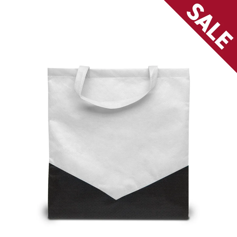 ESPOO Shopper met korte hengsels witzwart - Hidalgo-werbeartikel ESPOO – Shopper met korte hengsels, wit/zwart