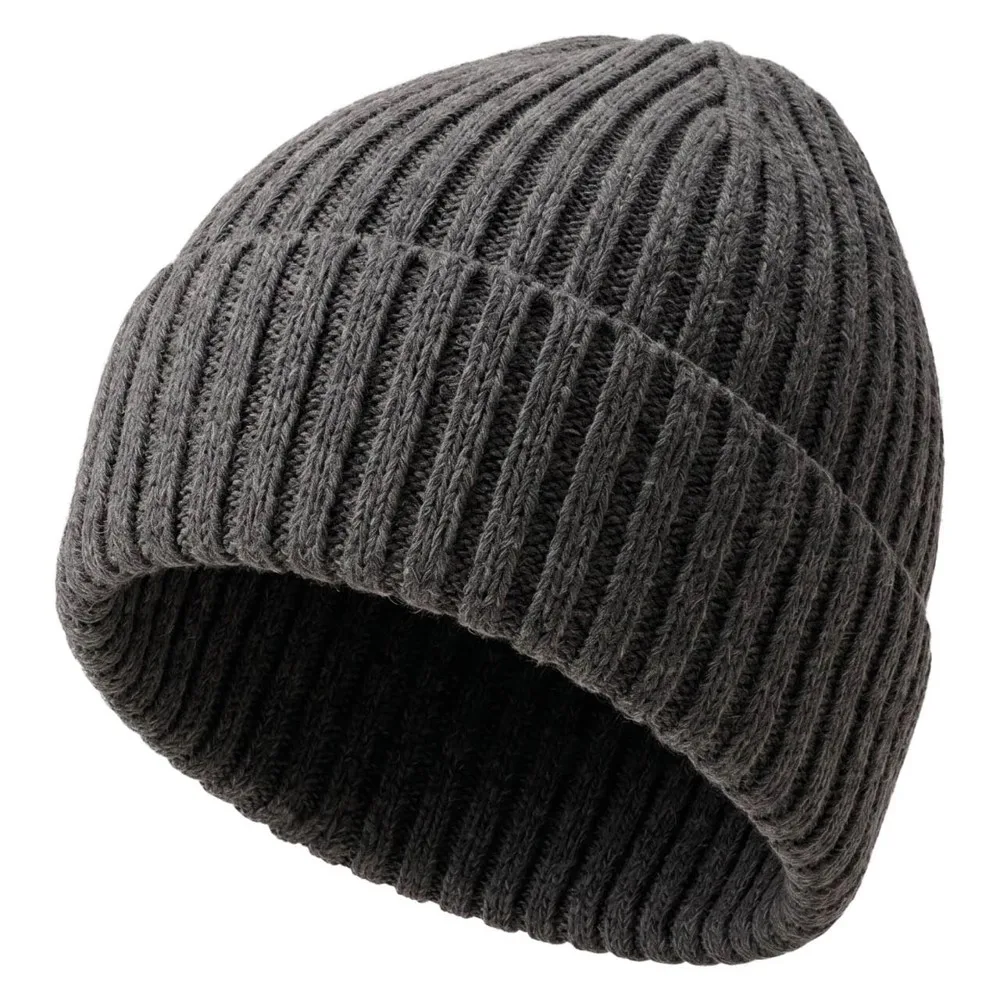 Gebreide muts 15 Merino wol donkergrijs pms cool grey 11c donkergrijs - Hidalgo-werbeartikel Gebreide muts, 15% Merino wol, donkergrijs (pms cool grey 11c) / donkergrijs