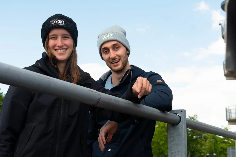 Gebreide muts productfoto 10 - Hidalgo Werbemützen bedrucken | warme beanie mit logo für events. — Produktfoto 10