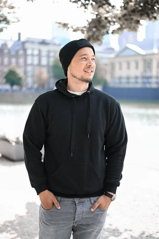 Gebreide muts met label — productfoto 5