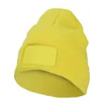 Nilton's Gebreide muts met label, geel (pms 101c) / geel