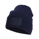 Nilton's Gebreide muts met label, navy (pms 533c) / navy