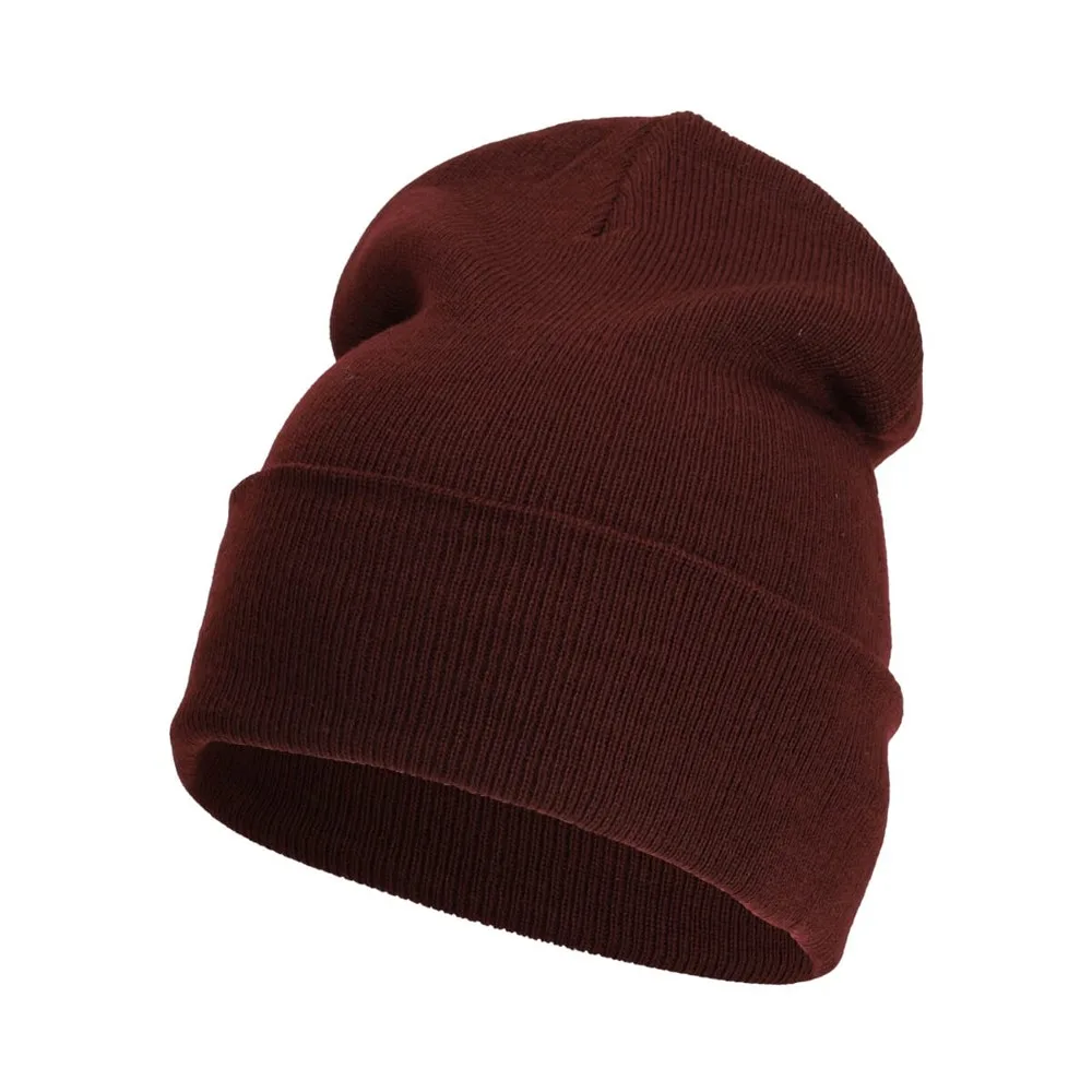 Recycled rPET branded beanie custom logo for promotion.
