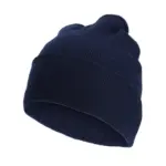 Recycled rPET branded beanie custom logo for promotion.