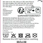 Gebreide muts met ledlamp — productfoto 2