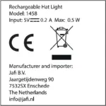 Gebreide muts met ledlamp — productfoto 3