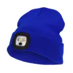Nilton's Gebreide muts met ledlamp, kobaltblauw (pms 286c) / kobaltblauw