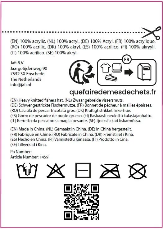 Grof gebreide fisher muts productfoto 3 - Hidalgo Grof gebreide fisher muts — productfoto 3