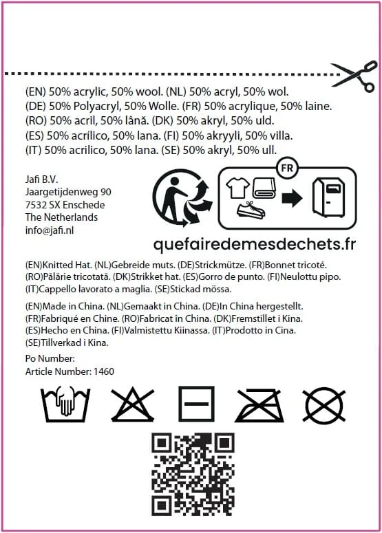 Gebreide muts wol productfoto 3 - Hidalgo Gebreide muts wol — productfoto 3